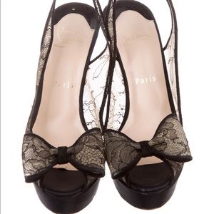 Christian Louboutin, Lace platform slingback